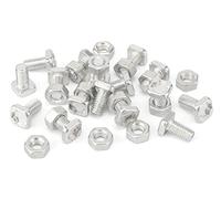50 Sets Greenhouse Nuts and Bolts, Hex Nuts and Square Head Bolts for Installing and Fixing Greenhouse