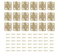 50 Sets Mini Jewellery Box Hinges Decorative Hardware with Screws | Retro Antique Look, Smooth Opening, Fade Resistant Surface, Suitable for Bird Houses, Chests and Box Repair