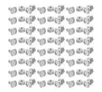 50 Sets Nut and Bolt Assortment Set for Small Construction | Iron Hardware, Silver Finish, Effortless Installation, Weather Resistance, Greenhouse Repairing and Gardening Use