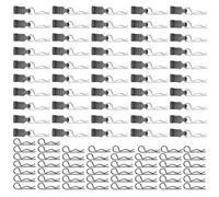 50-sets Universal RC Car Body Shell Clips RC R-type Pins with Pull Tabs compatible with All 1/16 1/18 RC Vehicles Truck Buggy Shell Replacement Parts