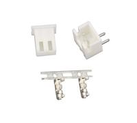 50 Sets XH2.54 2P 2 Pin Curved Needle .54mm Pitch Terminal Kit/Housing Header Wire Connectors Adaptor XH