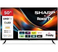 50" SHARP 4T-C50HJ6725K Smart 4K Ultra HD HDR QLED TV, Black