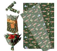 50 Sheet Christmas Nutcracker Tissue Paper Red Gift Wrapping Paper Art Craft Papers Decorative Paper for DIY Xmas New Year Party Decor Supplies