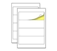 50 Sheets, 200 Pieces - Lever Arch File Folder Spine Labels A4, Ring Binder Sticky Labels - Laser & Inkjet Printing, 192 x 61 mm