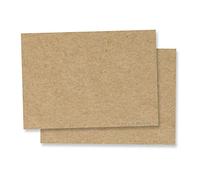 50 Sheets, 200gsm - Brown Kraft Paper Thick Cardstock A5 Card