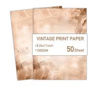 50 Sheets A 4 Retro Paper Letter Paper Double Sided Printing Writing Stationary for Letter Writing