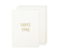50 Sheets A4 Card Paper 180gsm Beige, A4 Craft Card for Arts and Crafts, Cardmaking, Invitations, Printer, Photocopier Card Sheets,Wedding Stationery