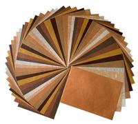 50 Sheets A4 Natural Fiber Mulberry Tree,Banan Bark Mulberry Paper Sheets Art Tissue Washi Paper Design Craft Art Origami Suppliers Card Making DIY Crafts (Brown Tone, A4)
