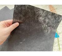 50 Sheets A4 Natural Fiber Mulberry Tree Mulberry Paper Sheets Art Tissue Washi Paper Design Craft Art Origami Suppliers Card Making DIY Crafts (Black, A4)