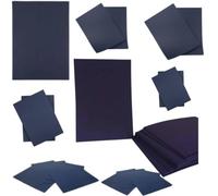 50 Sheets A4 Plain Cardstock 250 GSM - Assorted Red, Green, White, Blue & Black | Sturdy Card Making & Craft Paper(Dark Navy Blue)