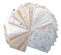 50 Sheets A4 Thin Natural Leaves Rice Straw Mulberry Paper Sheets Art Tissue Washi Paper Design Craft Art Origami Suppliers Card Making Writing (Natural leaves,Onion,etc, A4)