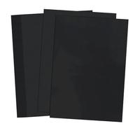 50 Sheets Black Card A4 350gsm ThickBlack Card Stock Coloured Craft Black Cardstock A4 Card for Printing BusinessCards, Cardmaking, Invitations, Stationery Printing, Arts and Crafts - 30×21 cm