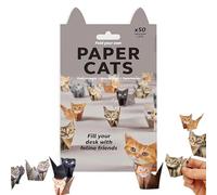 50 Sheets Easy 3D Cat Origami Paper Folding Craft Kit for Teens and Adults