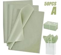 50 Sheets Gift Wrapping Paper Green Tissues 35 * 50CM 50 * 70cm Sage Bags Pear Paper Gift Birthday Party