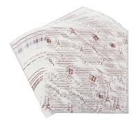 50 Sheets Greaseproof Paper Burger Wraps 25x25cm, Oil Proof | Retro Printed Paper, Basket Lining for Sandwiches and Chicken Rolls, 50 Sheets, Food Presentation