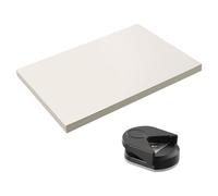 50 Sheets Ivory Cream A4 Cardstock with a Corner Rounder, 250gsm,Construction Paper, Ivory Cream Craft Card for Painting, Business Card Making, Wedding Invitations,Arts and Craft