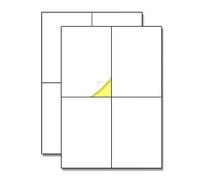 50 Sheets - Large Sticky Labels Stickers, for Storage Boxes/Postage - 4 per Sheet (A4), 148.5mm x 105 mm