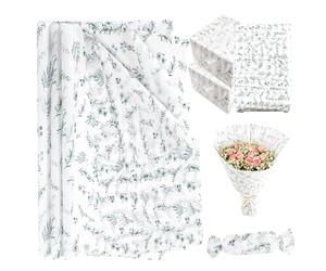 50 Sheets Leaf Tissue Paper for Gift Wrapping, 35x50cm Leaves Tissue Paper Bulk for Gift Bags, Gift Packing Paper Wrapping Paper Sheets for Crafts DIY Art Wedding Birthday Baby Shower Party Favor