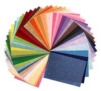 50 Sheets Mixed Colors A4 Thin Natural Fiber Mulberry Paper Sheets Art Tissue Washi Paper Design Craft Art Origami Suppliers Card Making DIY Craft