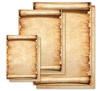 50 Sheets Motif Letter Paper! Antique & History Parchment DIN A5 - Paper-Media