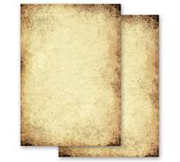 50 Sheets Motif Letter Paper! Certificate Old Paper Antique & History DIN A4 - Paper-Media