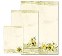 50 Sheets Motif Letter Paper! Nature Yellow Sunflowers DIN A4 - Paper-Media
