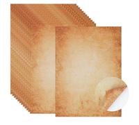 50 Sheets of Vintage Letter Paper, Certificate Paper DIN A4 100 g/m² A4 Paper, Printable on Both Sides, Old Paper, Medieval Paper for Invitations and Letters for Love Letters, Birthday (Style 2)