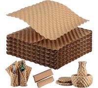 50 sheets Paper Bubble Wrap Eco Cushioning Wrap, Packing Supplies for Storing Delicate Items Moving Shipping, Alternative to Plastic Bubble Filler