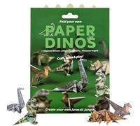 50 Sheets Paper Dinosaur Origami Kit, DIY Animal Craft Set for Adults & Teen, Fold Cute Figures for Decoration and Gift