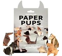 50 Sheets Paper Dogs Origami Kit, DIY Animal Craft Kit for All Ages, Fold Cute Figures for Decoration and Gift