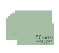 50 Sheets Sage Green Cardstock Paper 3" x 5" 250gsm/92lb Thick Heavy Blank Cards Stock for DIY Art Projects, Card Making, Postcards, Greeting Cards,Business,Birthday Party, Wedding Invitation