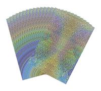 50 Sheets Silver Crystal Point Toner Reactive Foil，Foil Paper for Toner Foiling Foil by Laser Printer and Laminator, for Scrapbooking Paper Crafts 7.9x11.4inch
