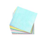 50 Sheets Single-sided Glittering Origami Paper Mixed Shining Color Square Folding Papers Scrapbooking Decor