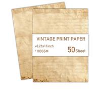 50 Sheets Stationary Paper Writing Paper A 4 Retro Double-Sided Printer for Printing Invitation