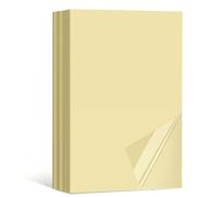 50 Sheets Sticker Paper for Printer A4, Printable Sticker Paper Labels Waterproof Sticky Papers Self Adhesive Inkjet Vinyl Film Decal Sheet for Inkjet Laser Printers (Clear)