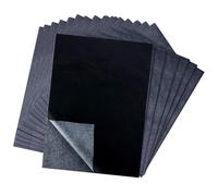 50 Sheets Transfer Paper, Black Carbon Paper for Tracing, Graphite Transfer Paper for Copy Paper Wood Canvas Artist Lettering Sketching (A4/8.3 x 11.7 Inches)