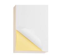 50 Sheets Vinyl Sticker Paper, A4 Printable Vinyl Sticker Paper, Waterproof Matt Stickers Sheets for Inkjet & Laser Printers, White, 297 X 210mm