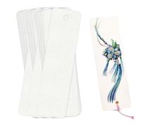 50 Sheets Watercolor Paper Blank Cards 300gsm Water Colour Paper, Blank Bookmarks for Watercolour Painting, for DIY Card Making, Watercolors, Crafts, Art Painting Creative Thank Notes(5 x 15 cm)