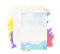 50 Sheets Watercolour Paper Bulk, Water Colour Paper 300 GSM White Painting Drawing Paper Hot Pressed for Students Artists Beginners Arts Crafts Painting Supplies, 5" x 7"
