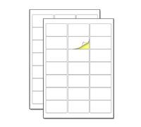50 Sheets - White Address Labels Stickers, for Laser/Inkjet Printers - 21 per Sheet (A4), 63.5 x 38.1 mm