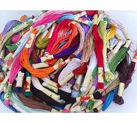 50 Silk Rayon Stranded Skeins Embroidery Threads, 50 Great Colours, Embroidery Threads/Floss Rainbow Colour Embroidery Floss, Friendship Bracelets Threads, Crafts Sewing Thread