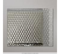 50 Silver Metallic Bubble Wrap Lined Padded Mailing Gift Envelope/Bag CD Size