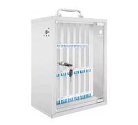 50-Slot Mobile Phone Storage Locker Cabinet - Durable Pearl Cotton Compartments for Classroom Office School Restaurant Factory & Event Use - Secure Space-Saving & Lockable Solution for
