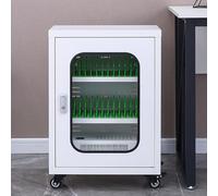 50 Slots USB Charging Station, Rechargeable Mobile Phone Charging Cabinet Portable Cellphone Locker Storage Box with Aluminum Alloy