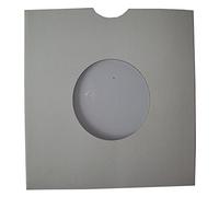 50 Small White Card 7" 45rpm Record Vinyl MASTERBAG Protectors with Large Centre Hole - Size 182 x 182mm and Thumb/Finger Cut Out - MASTERBAGS MATT Finish - Scratch Mark Protection Packaging
