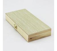 50 Space Microscope Slides Wooden Box with Iron Clasp for Safe Storage Robust Sample Organisation and Protection for Laboratory Practice and Scientific Studies for Students (50 Pieces)