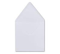 50 square envelopes white 12.5 x 12.5 cm 120 g m² wet-glued envelopes without window ideal for Christmas, invitations or for storing CD DVD Blue-Ray