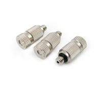 50 Stainless Steel ist nozzles for Outdoor Cooling ist syste, high Pressure Anti-Oil drip, 3/16-inch Thread 10/24 UNC (0.1-0.8 Orifice) Three-Section Spray Head 0.5