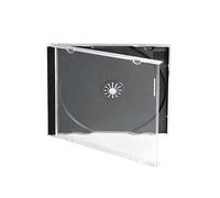 50 × Standard 10 mm CD Jewel Case for Single Disc with Black Tray