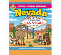 50 States Coloring Adventure: Nevada Edition | Fun and Educational Coloring Book for Kids Age 4-8 with Cute Animals, Landmarks, and Fun Facts About ... cities, and wildlife through adorable animals